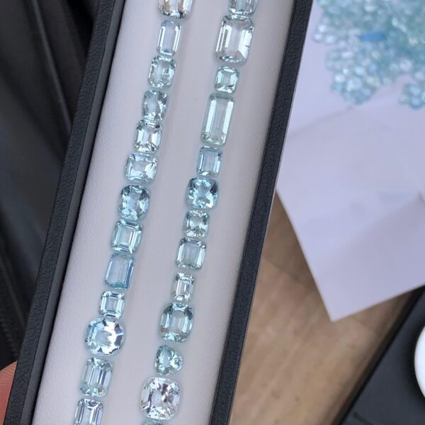 Stunning Faceted Natural Aquamarine Jewellery Size