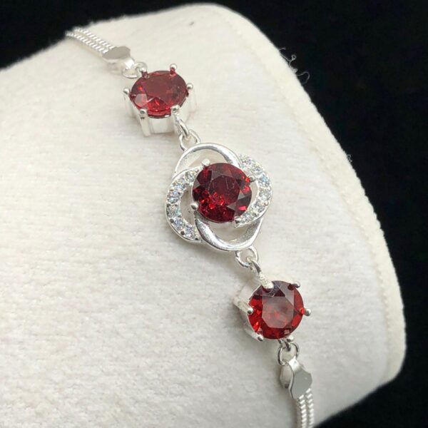 Gorgeous Natural Rhodolite Garnet Bracelet
