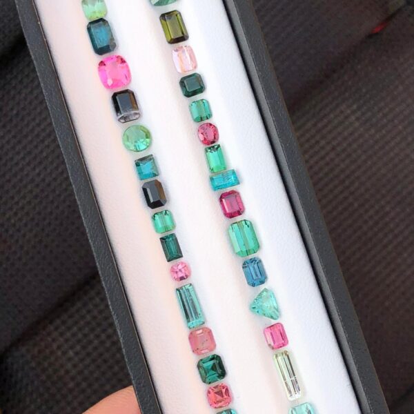 17.37 Carats Stunning Faceted Jewellery Size Tourmaline Lot