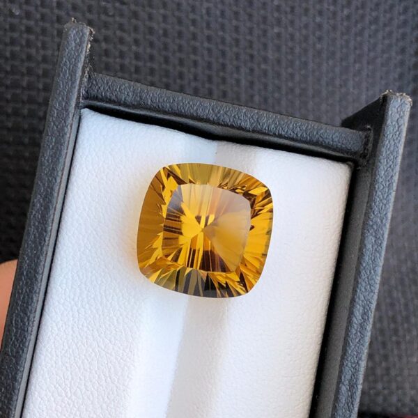 Gorgeous Faceted Laser Cut Citrine