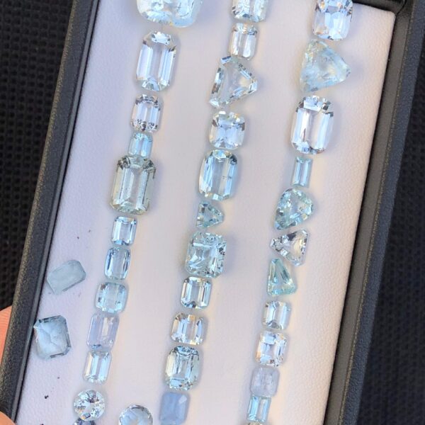 59 Carats Stunning Faceted Natural Aquamarine Lot