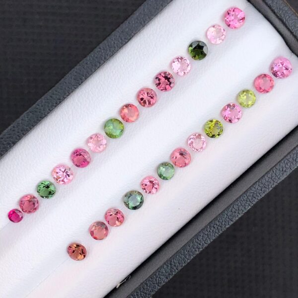 5.97 Carats Stunning Faceted Jewellery Size Tourmaline Lot