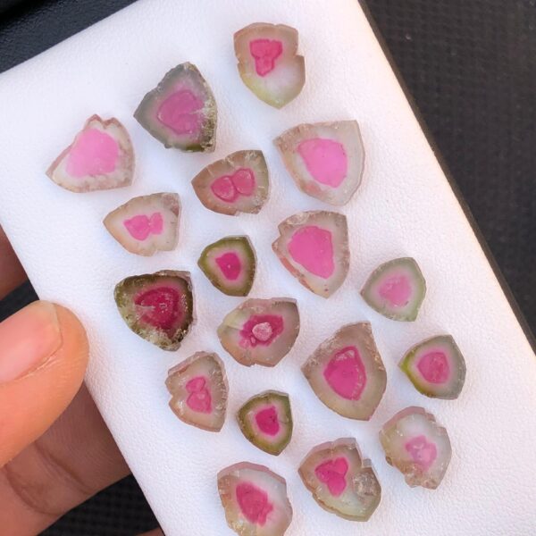 59 Carats Stunning Watermelon Tourmaline Slices