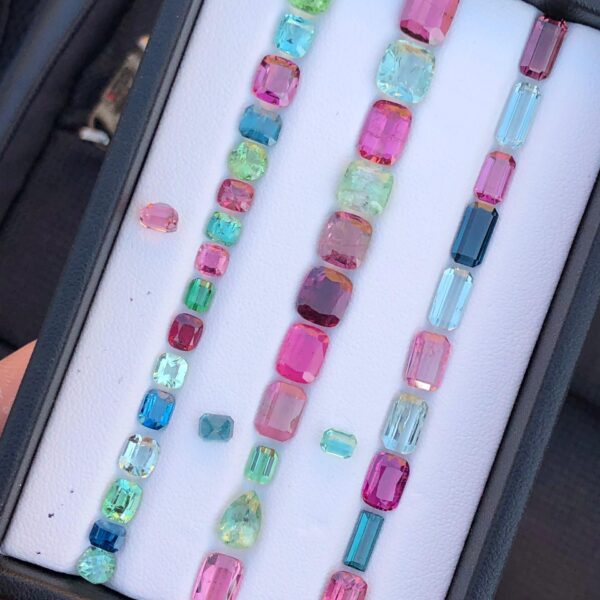 39 Carats Gorgeous Faceted Jewellery Tourmaline